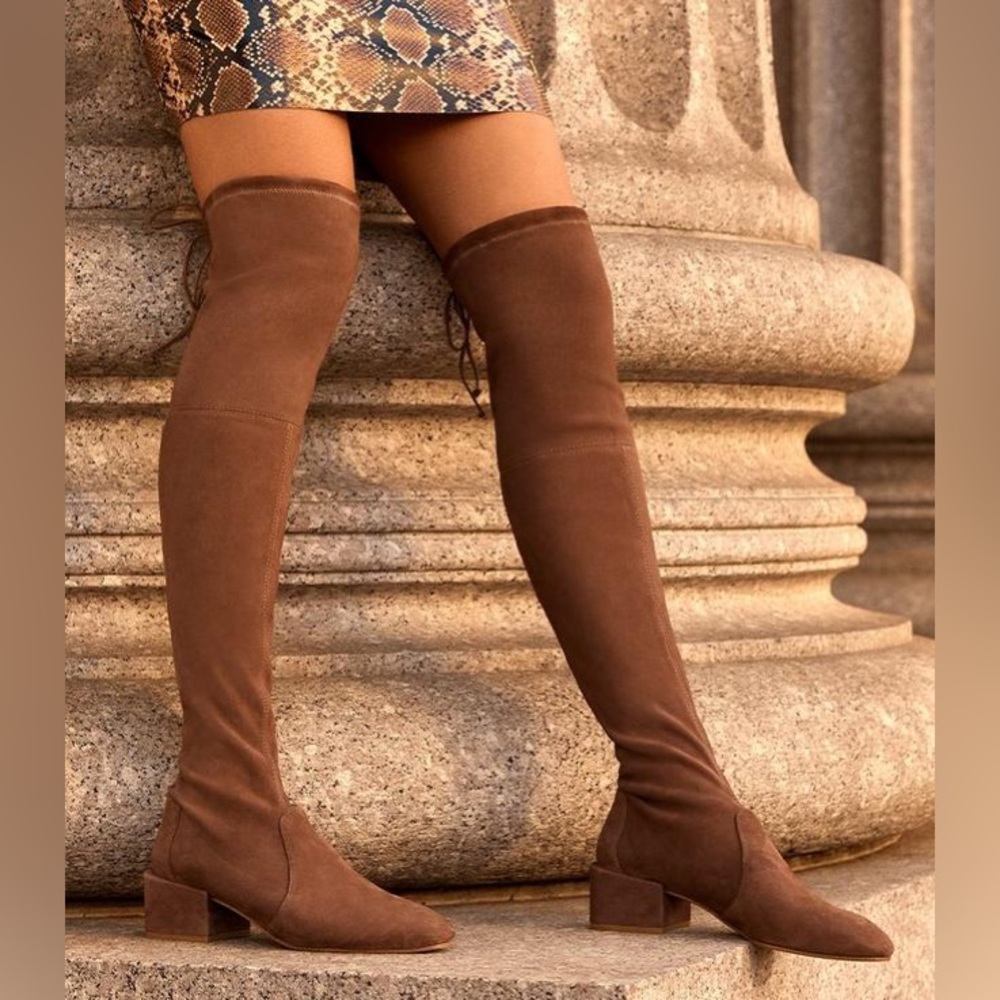 Stuart Weitzman Accordian over-the-knee boots NWOT